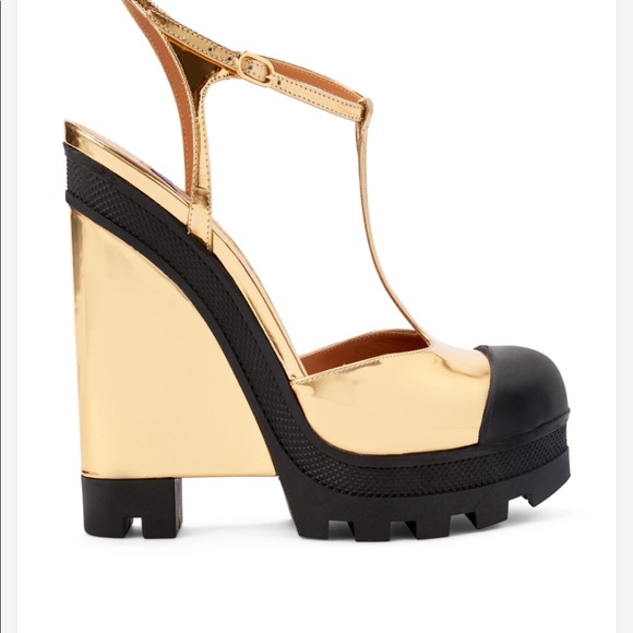 NWOT Ralph Lauren purple label Wedges - Picture 8 of 8